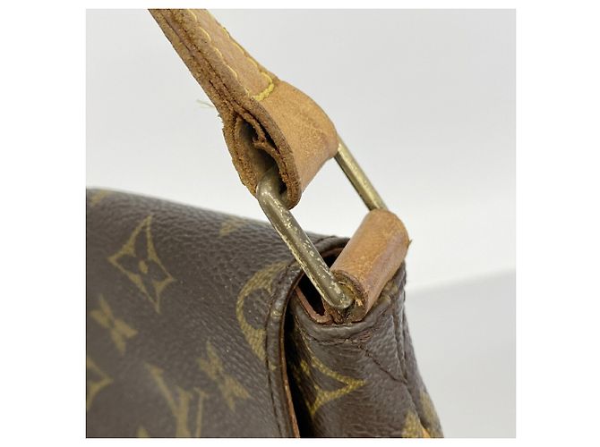 Borsa a tracolla Louis Vuitton Monogram Musette Marrone - vista 8