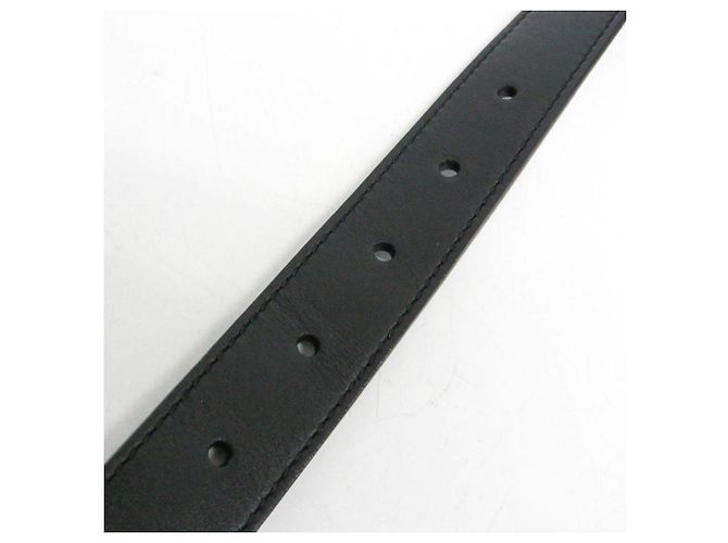 Gucci Torsion Double G Leder-Standardgürtel Schwarz - Ansicht 8