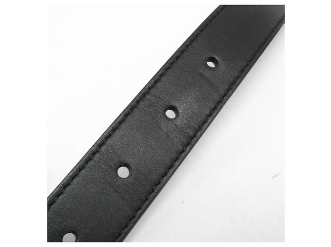 Gucci Torsion Double G Leder-Standardgürtel Schwarz - Ansicht 9