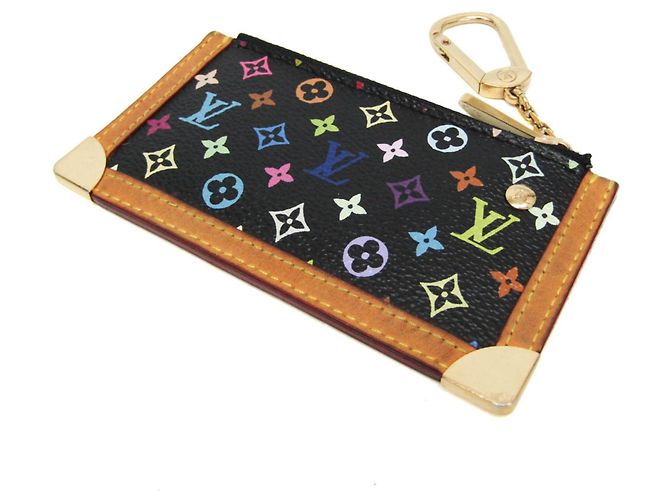 Louis Vuitton Monogram Multicolore Key Pouch Black - view 2