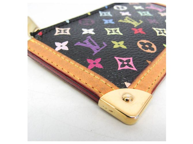 Louis Vuitton Monogram Multicolore Key Pouch Black - view 4