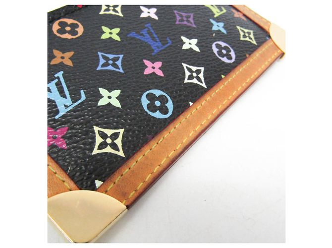 Louis Vuitton Monogram Multicolore Key Pouch Black - view 6