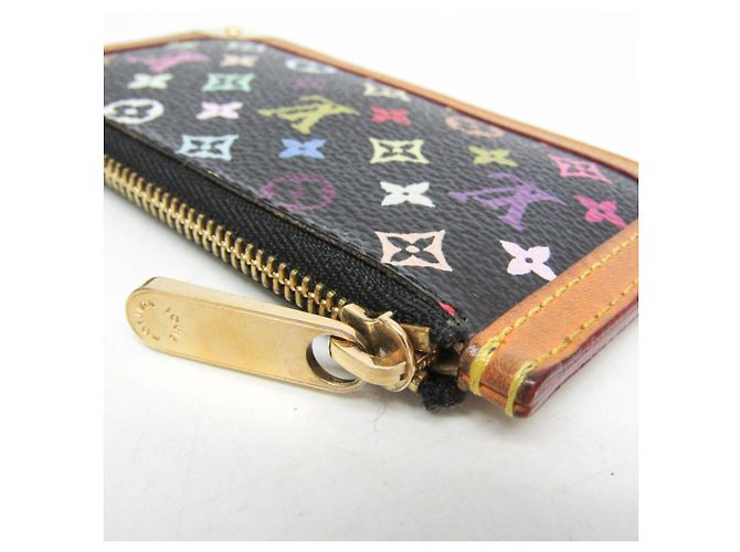 Louis Vuitton Monogram Multicolore Key Pouch Black - view 7