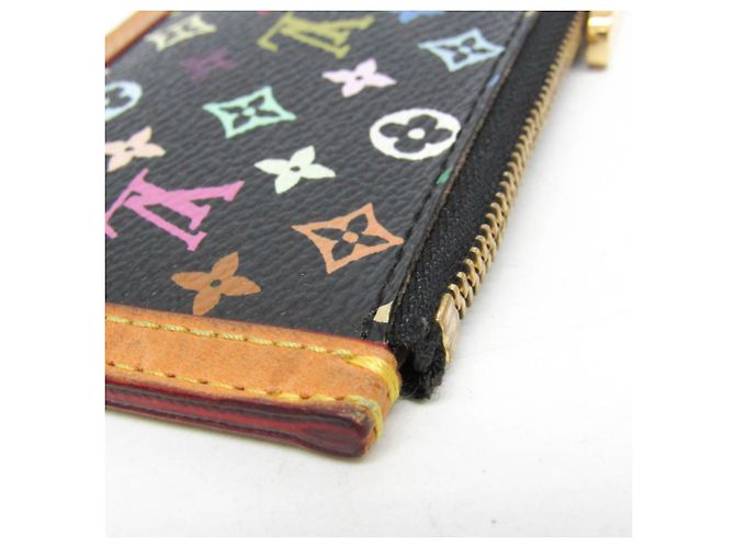 Louis Vuitton Monogram Multicolore Key Pouch Black - view 8