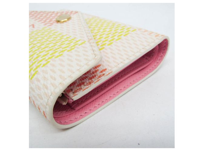 Cartera Victorine Louis Vuitton DAMIERLICIOUS Rosa Beige Amarillo - vista 8