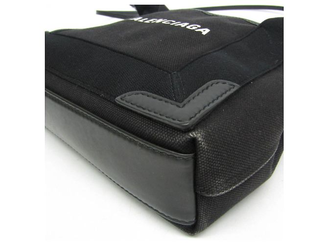 Borsa Balenciaga Cabas XS Navy Nero - vista 4