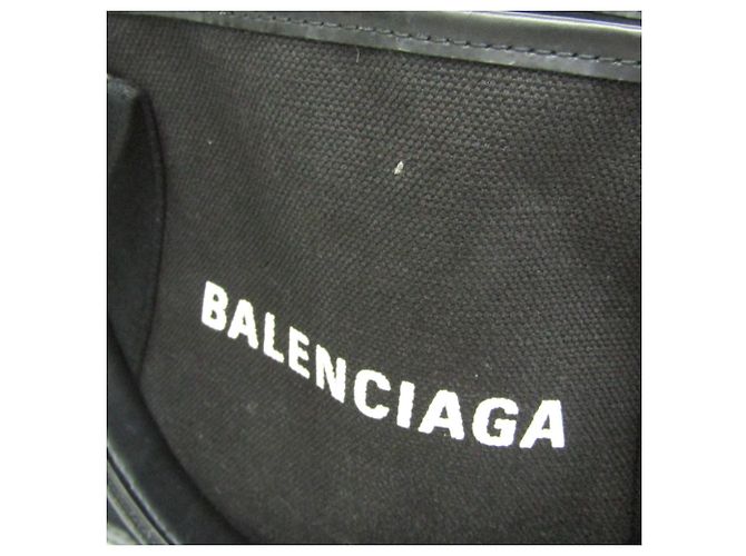 Borsa Balenciaga Cabas XS Navy Nero - vista 8
