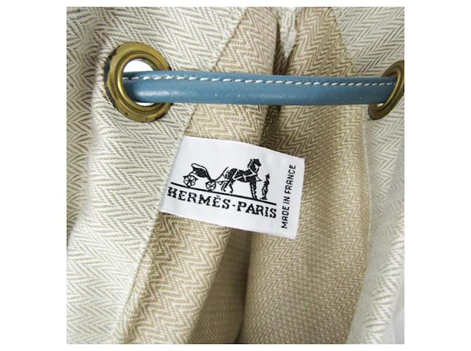 Hermès Hermes Sac Aline GM Shoulder Bag Blu Bianco sporco - vista 12