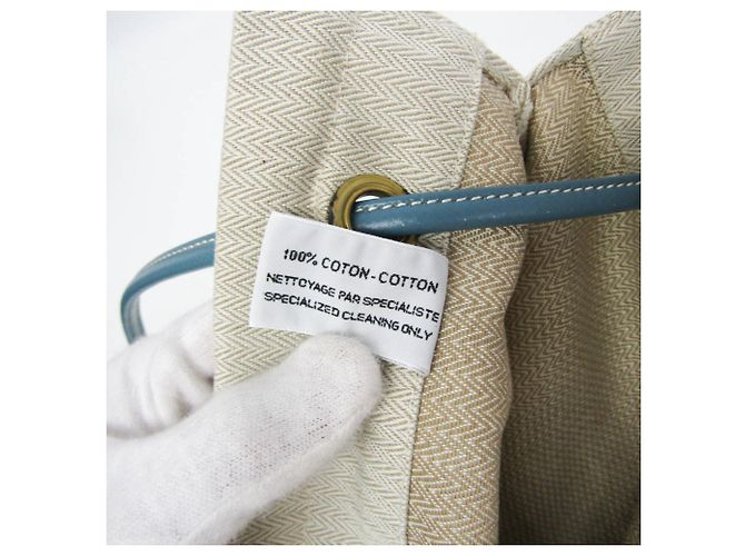 Hermès Hermes Sac Aline GM Shoulder Bag Blu Bianco sporco - vista 13