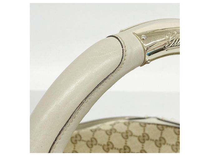 Gucci GG Canvas Bamboo Handbag Brown - view 9