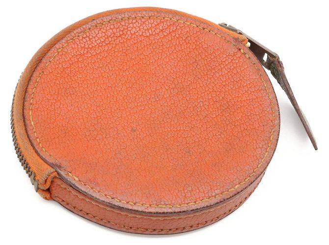 Hermès Portamonete Hermes in verde e arancione - vista 3
