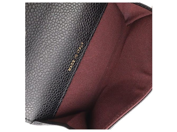 Porta-cartões Chanel Matelassé Classic Flap em preto - vista 7