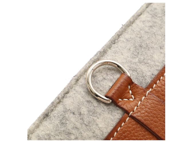 Hermès Borsa a Pochette Hermes Toudou 29 Marrone Grigio - vista 6