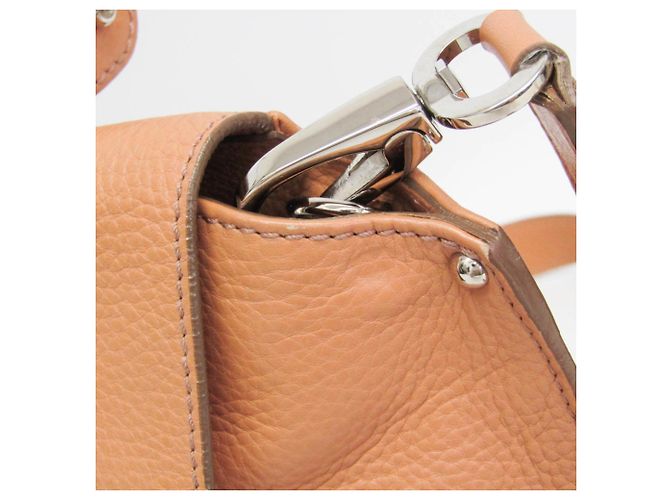 Borsa a tracolla Salvatore Ferragamo Gancini Medium Sophia Marrone chiaro - vista 10