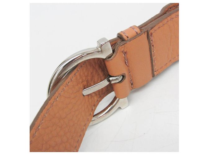 Borsa a tracolla Salvatore Ferragamo Gancini Medium Sophia Marrone chiaro - vista 16
