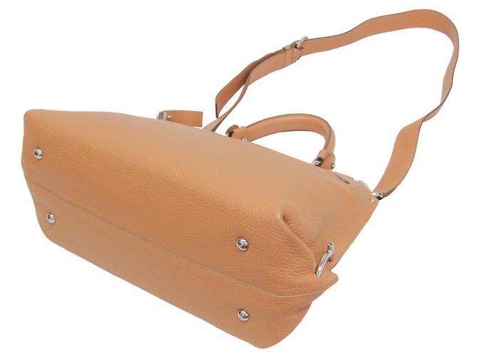 Borsa a tracolla Salvatore Ferragamo Gancini Medium Sophia Marrone chiaro - vista 3