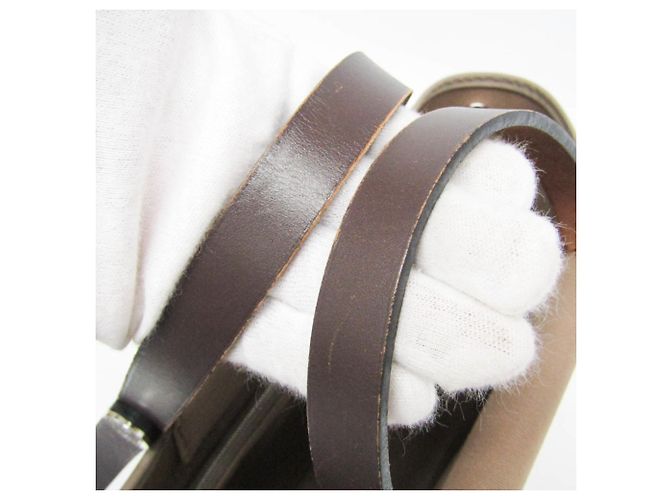 Hermès Hermes Cabag PM Handbag Grey Dark brown - view 11