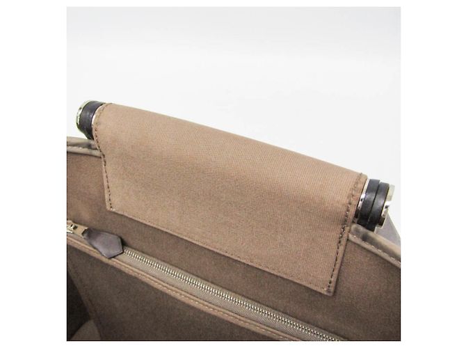 Hermès Hermes Cabag PM Handbag Grey Dark brown - view 14