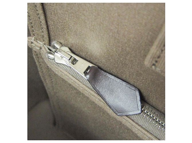 Hermès Hermes Cabag PM Handbag Grey Dark brown - view 16