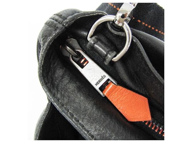 Hermès Borsa a tracolla Hermes Caravan Horizontal MM Nero - vista 18