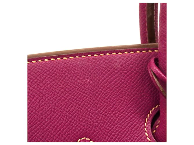 Hermès Borsa Hermes Birkin 35 Rosa - vista 14