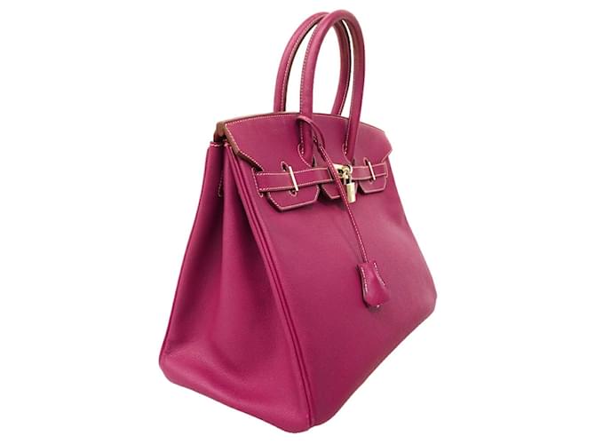 Hermès Borsa Hermes Birkin 35 Rosa - vista 2