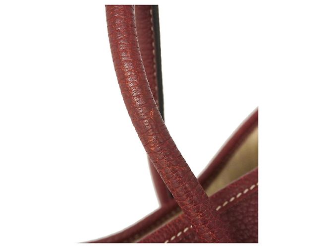 Hermès Borsa Tote Hermes Garden PM Rosso - vista 10