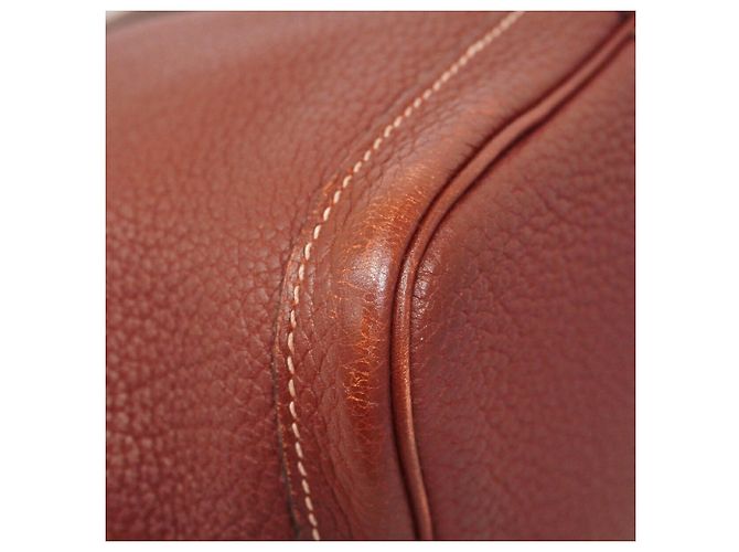 Hermès Borsa Tote Hermes Garden PM Rosso - vista 11