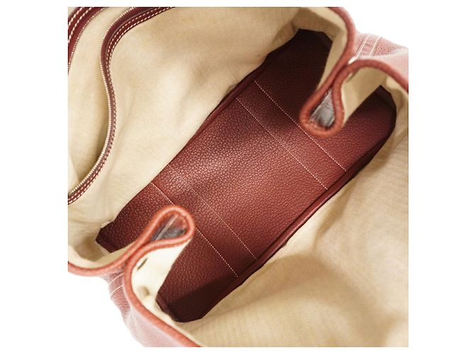 Hermès Borsa Tote Hermes Garden PM Rosso - vista 4