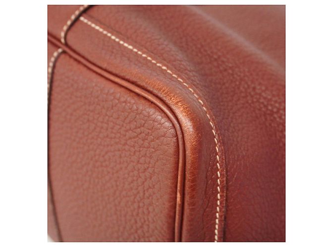 Hermès Borsa Tote Hermes Garden PM Rosso - vista 6