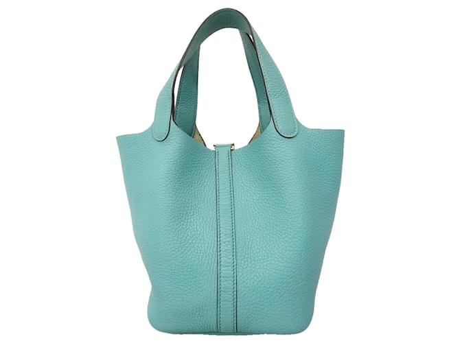 Hermès Borsa Hermes Picotin Lock PM Blu - vista 10