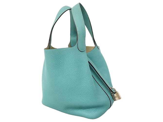 Hermès Borsa Hermes Picotin Lock PM Blu - vista 2