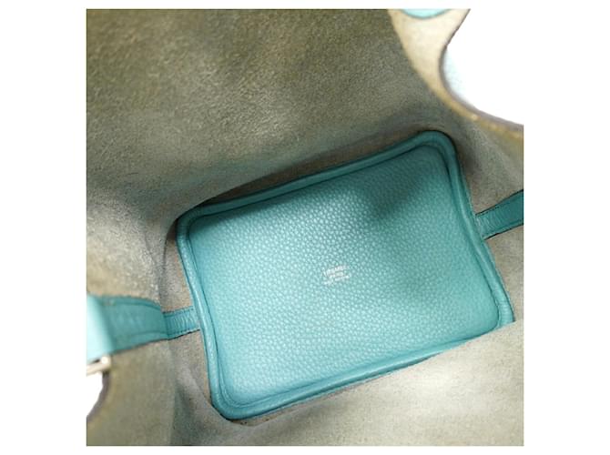 Hermès Borsa Hermes Picotin Lock PM Blu - vista 4