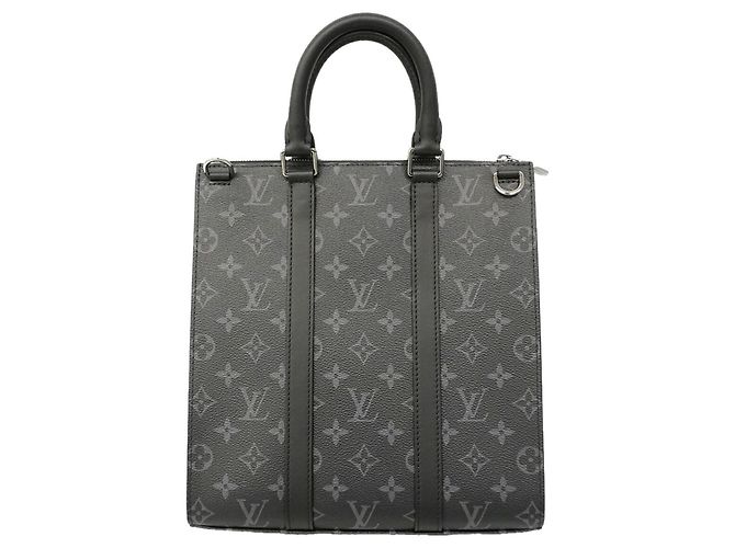 Louis Vuitton Monogram Eclipse Sac Plat Cross Handbag Nero - vista 11