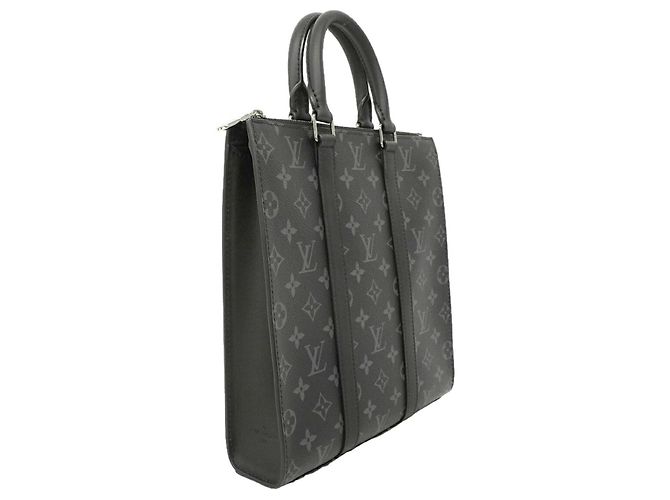Louis Vuitton Monogram Eclipse Sac Plat Cross Handbag Nero - vista 2
