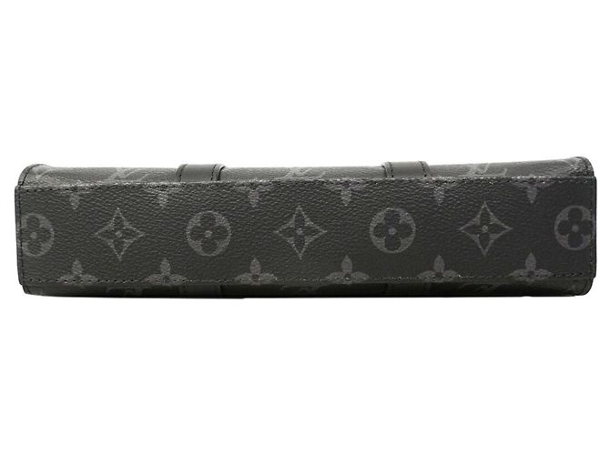 Louis Vuitton Monogram Eclipse Sac Plat Cross Handbag Nero - vista 3