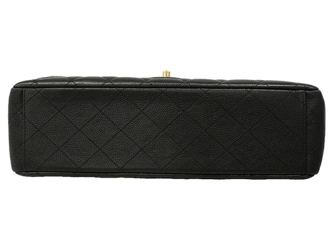 Borsa a tracolla Chanel Large Black Matelassé Nero - vista 3