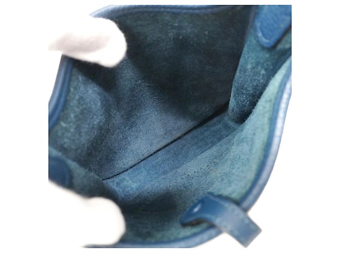 Hermès Borsa a tracolla Hermes Evelyne TPM Blu scuro - vista 4