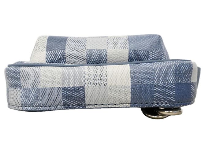 Borsa a tracolla Louis Vuitton Damouflage Avenue PM Blu - vista 3