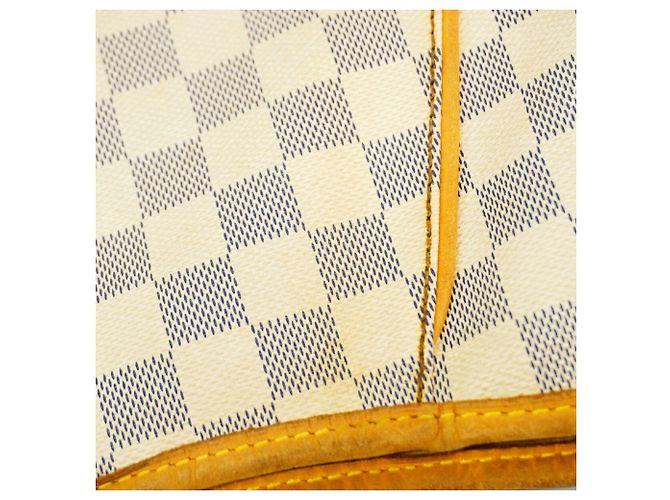 Borsa a tracolla Louis Vuitton Damier Azur Galliera GM Bianco - vista 10