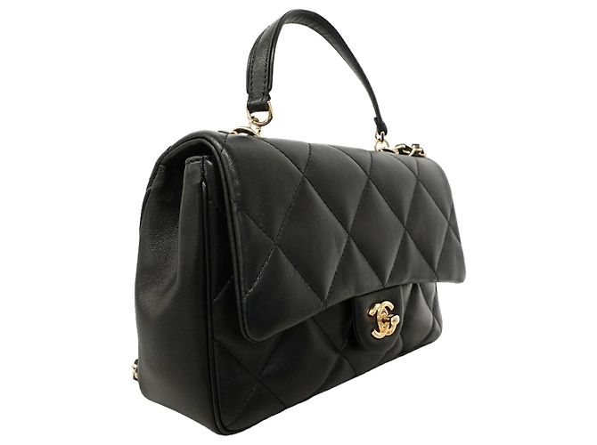 Borsa a tracolla Chanel Matelassé con catena Nero - vista 2