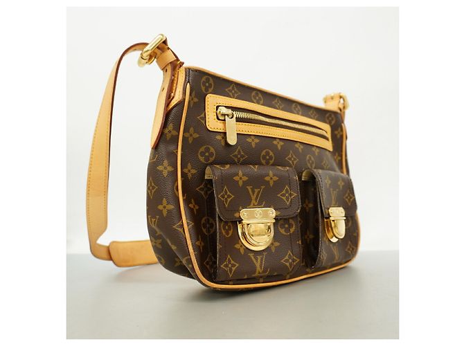 Borsa a tracolla Louis Vuitton Monogram Hudson GM Marrone - vista 2