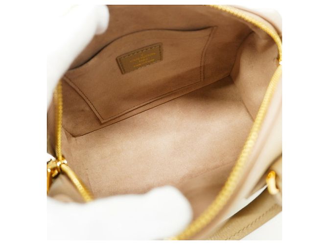 Borsa Louis Vuitton Monogram Empreinte Bicolor Speedy Bandoulière 20 Grigio Crudo - vista 4