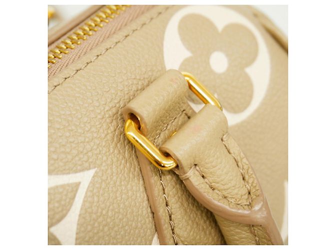Borsa Louis Vuitton Monogram Empreinte Bicolor Speedy Bandoulière 20 Grigio Crudo - vista 8