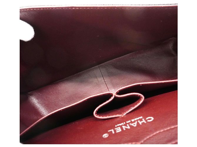 Borsa a tracolla Chanel in pelle di vitello martellata nera Nero - vista 4