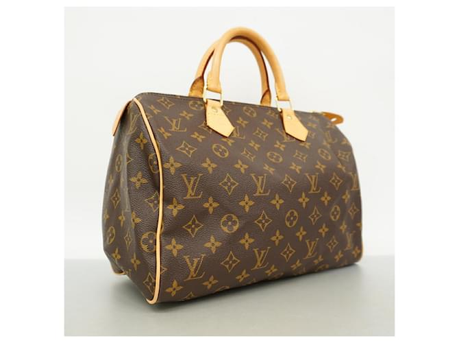 Borsa Louis Vuitton Monogram Speedy 30 Marrone - vista 2