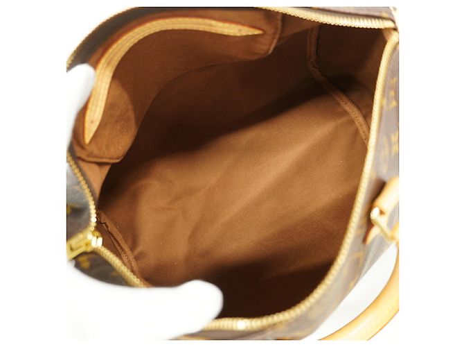 Borsa Louis Vuitton Monogram Speedy 30 Marrone - vista 4