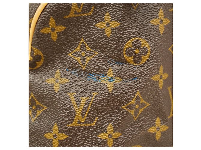 Borsa Louis Vuitton Monogram Speedy 30 Marrone - vista 6