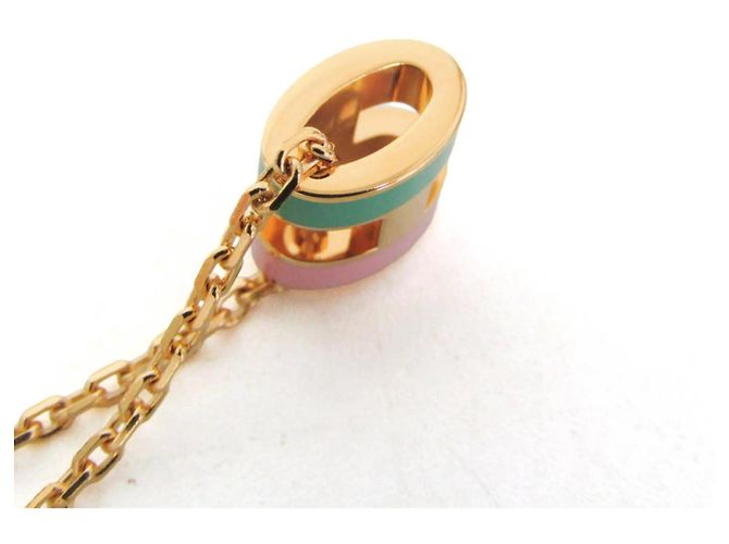 Hermès Collana con pendente Hermes Pop H Mini Rosa Verde - vista 10
