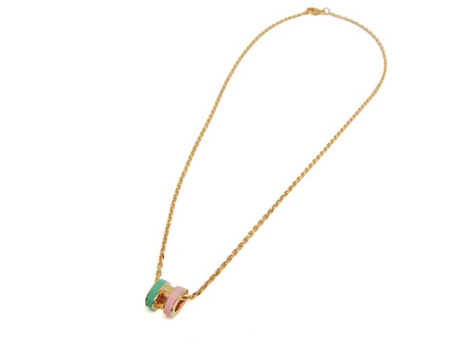 Hermès Collana con pendente Hermes Pop H Mini Rosa Verde - vista 4